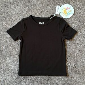Little Sleepies Black Tee 12-18